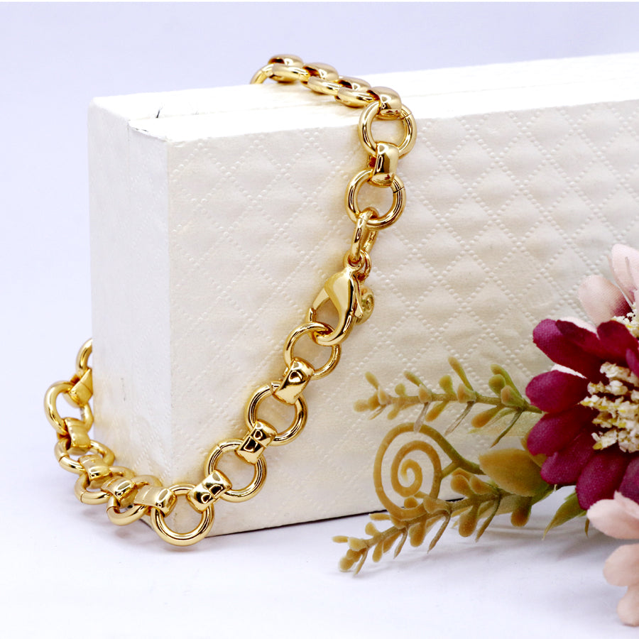 Gold color Belcher Chain Bracelet