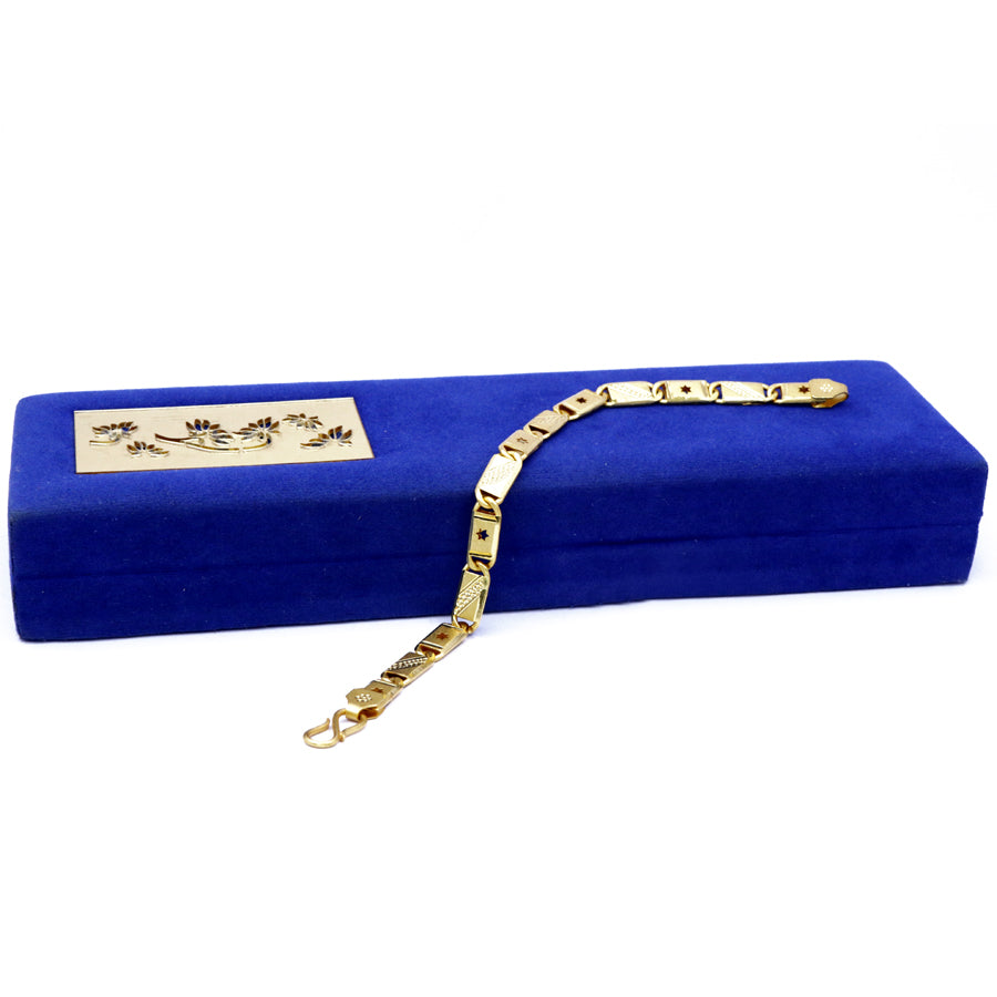 Gold color Box Link Bracelet