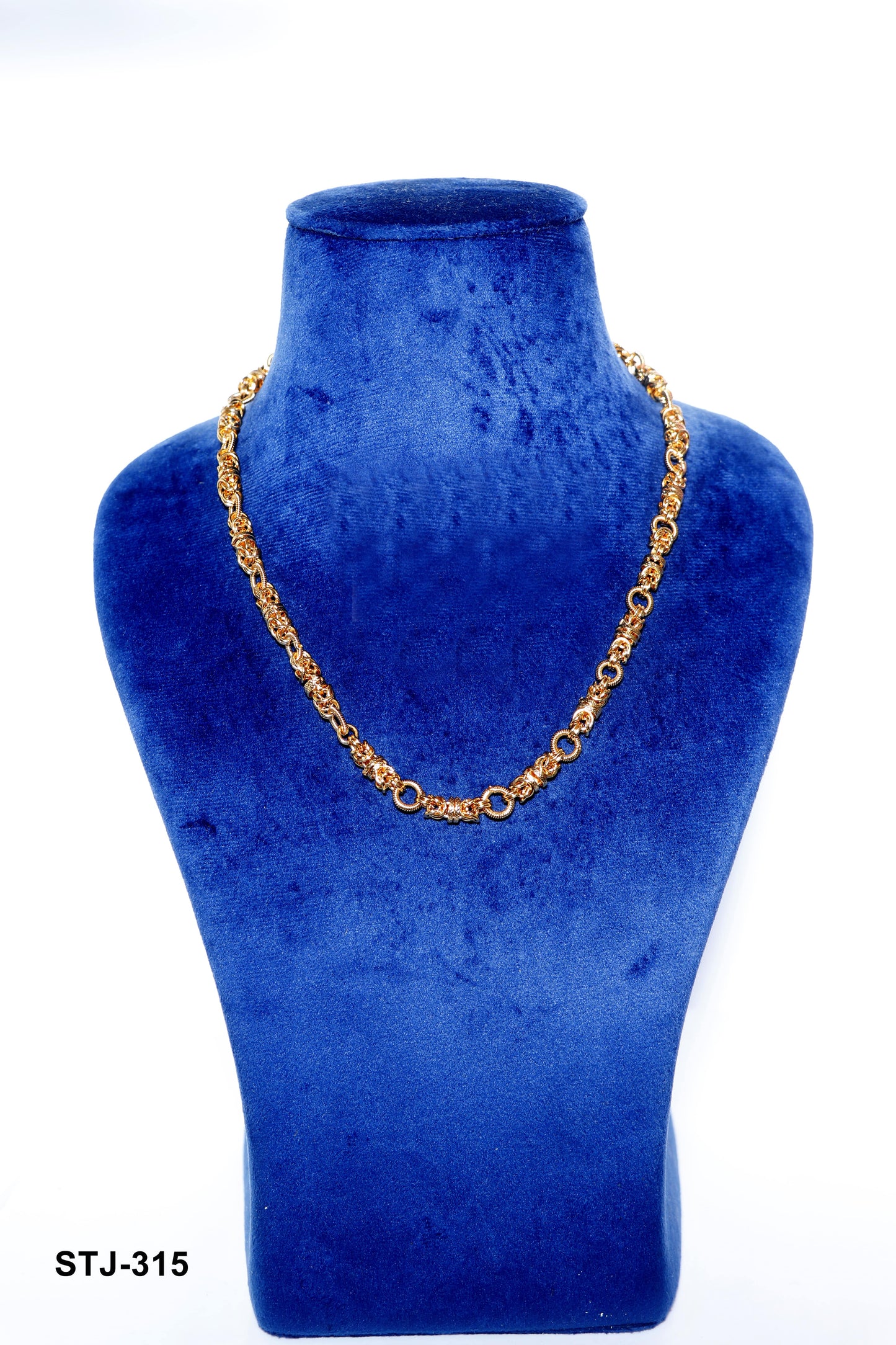 Statement Men's Chain in Gold Finish - Intricate Design Men's Accessories