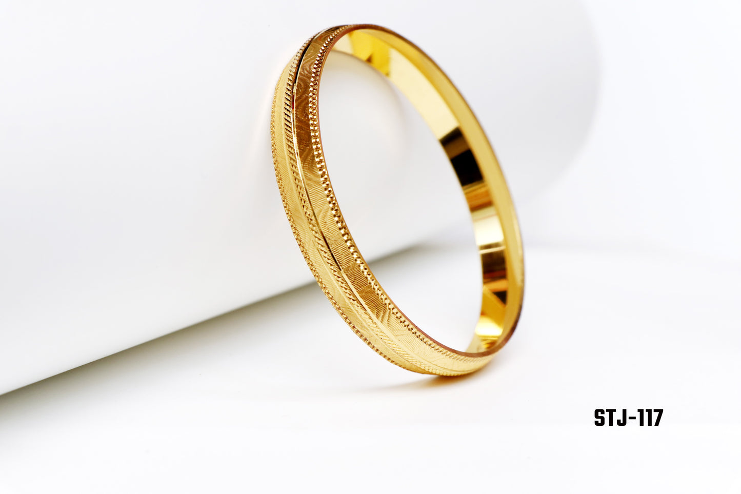 Gold-Plated Kada Bracelet