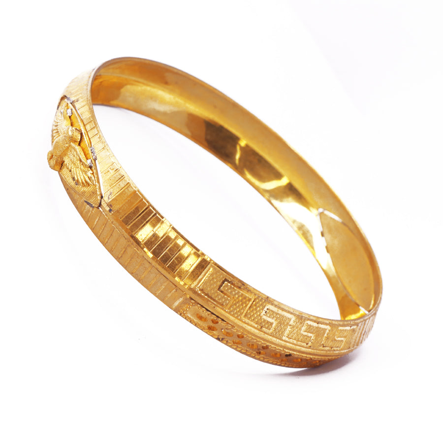 Gold Color Greek key Pattern Kada