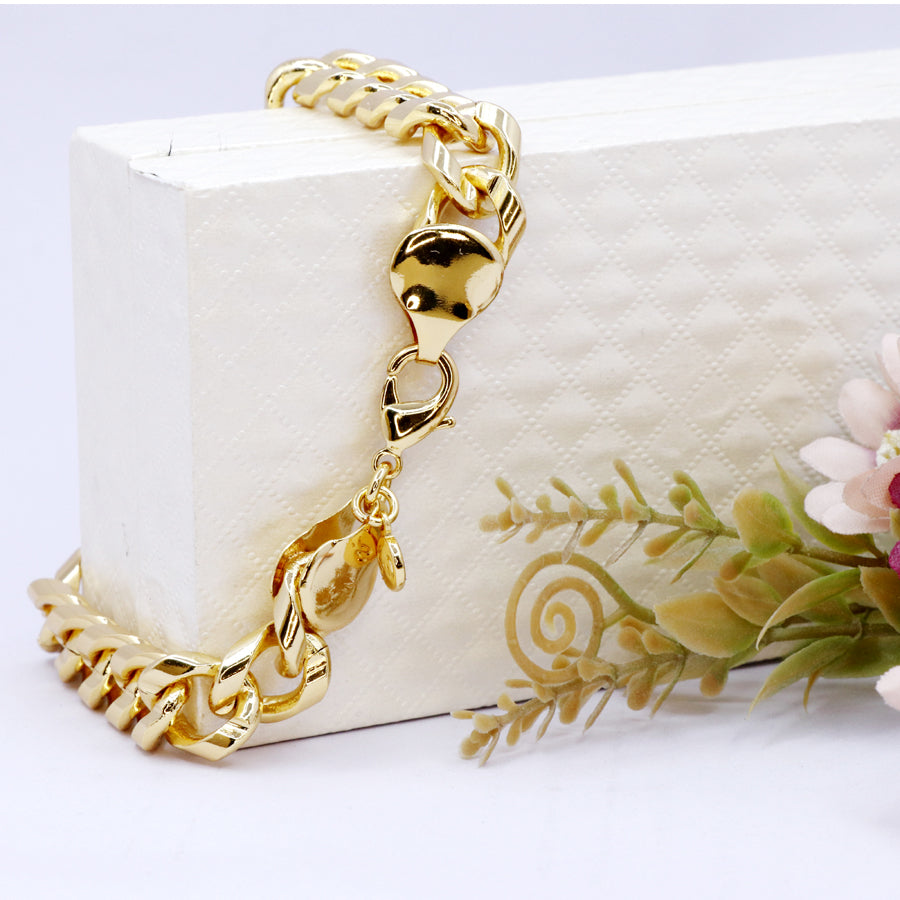 Gold Color Cuban Link Bracelet