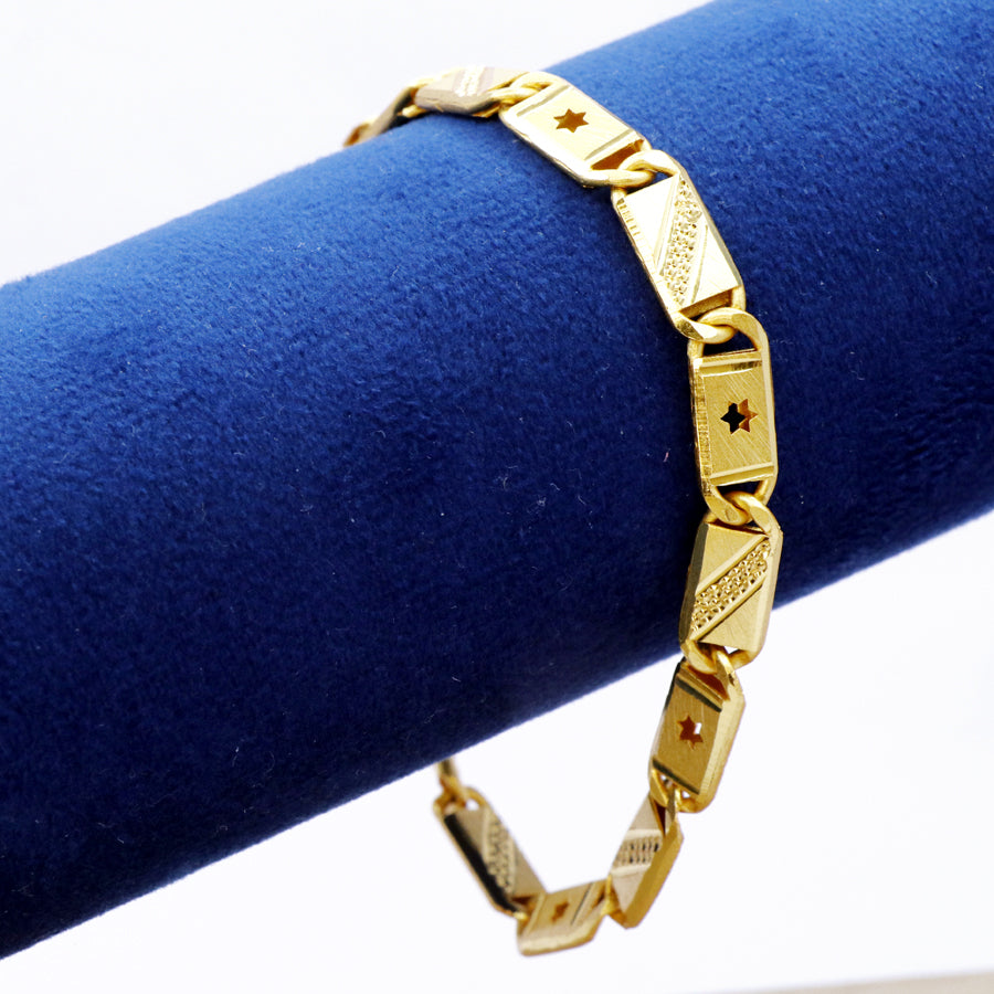 Gold color Box Link Bracelet