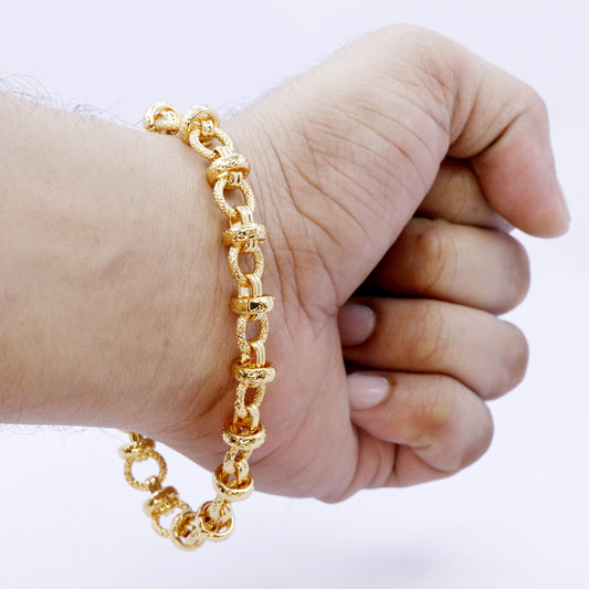 Gold color Rolo Chain Bracelet