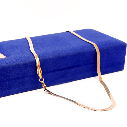 Gold Color Herringbone Chain