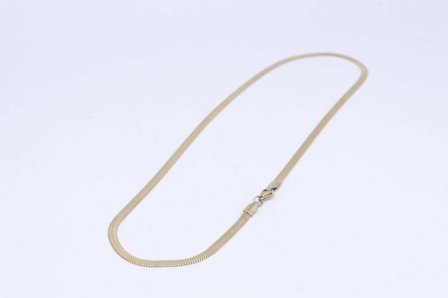 Gold Color Herringbone Chain