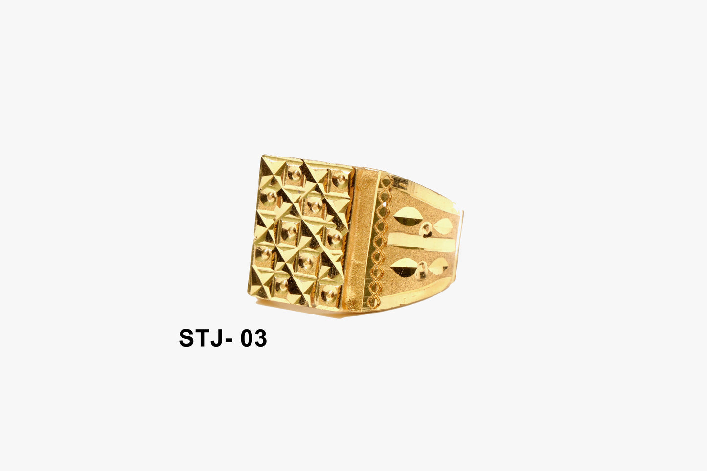 Gold-Plated Geometric Design Ring