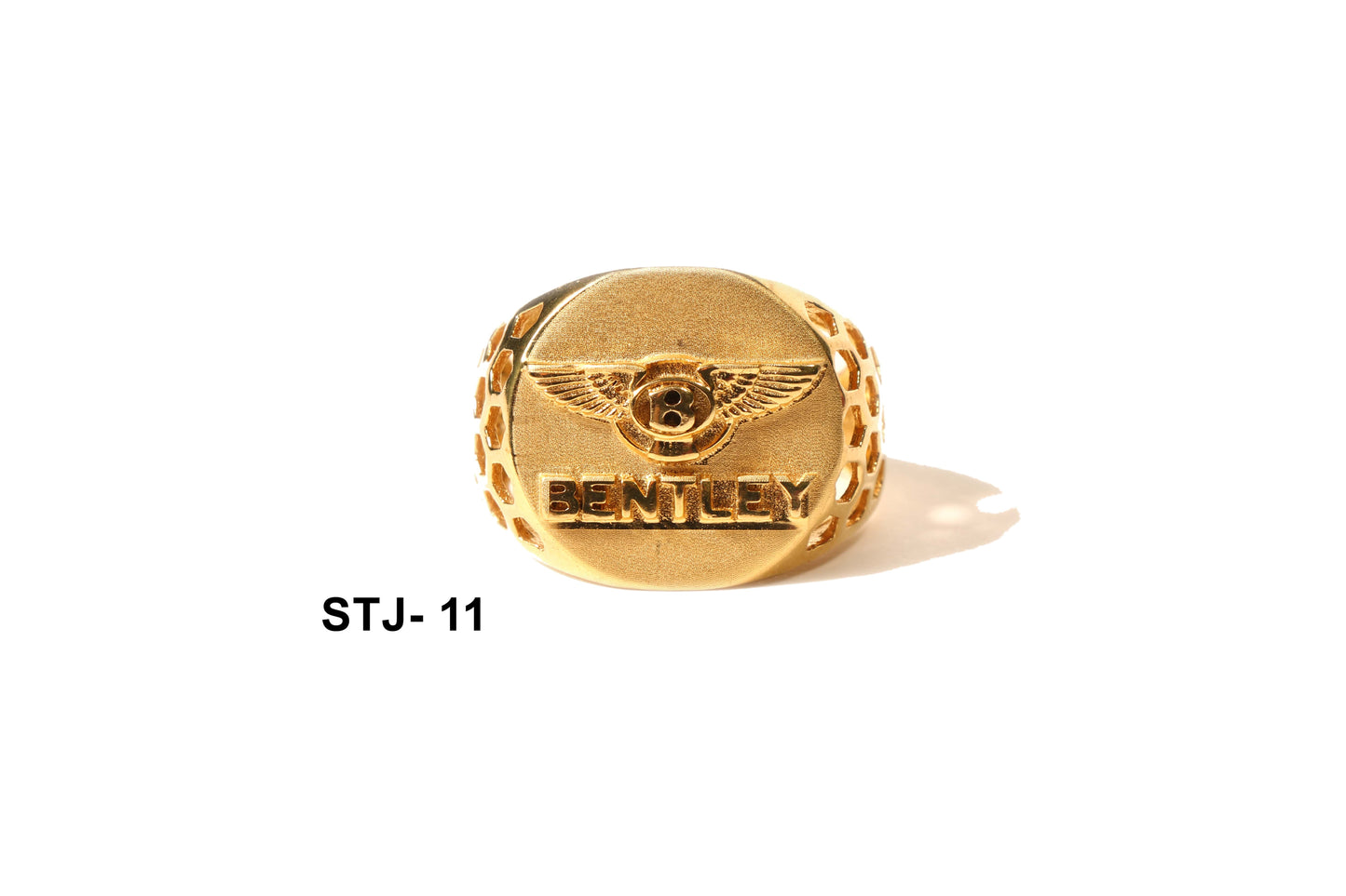 Gold-Toned Bentley-Inspired Men's Ring - Men's Jewellery