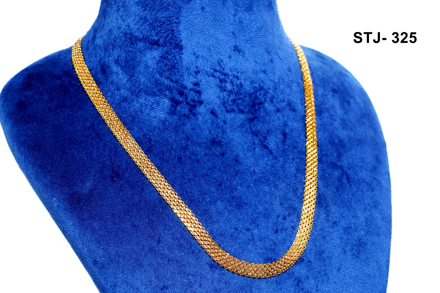 Men's Flat Gold-Tone Chain Necklace - Men's Accessories