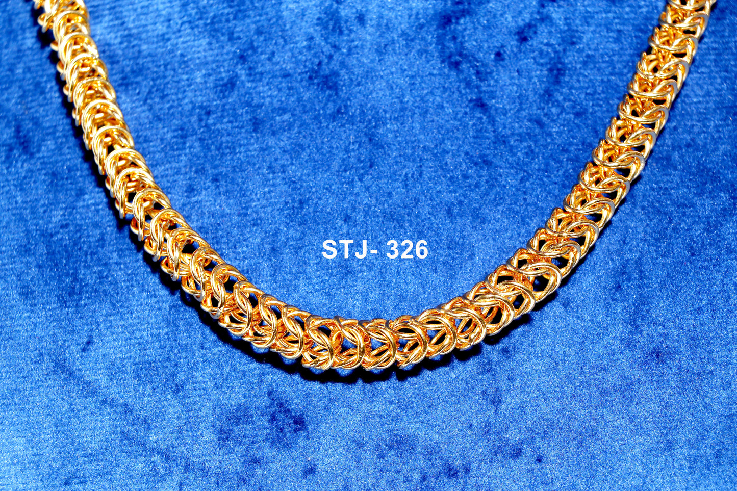 Men's Chain - Gold-Toned, Durable Interlocked Design