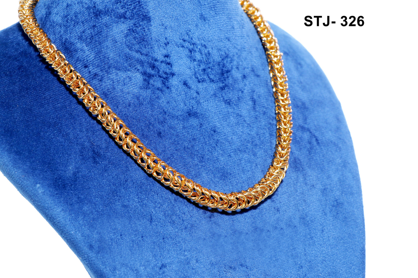 Men's Chain - Gold-Toned, Durable Interlocked Design