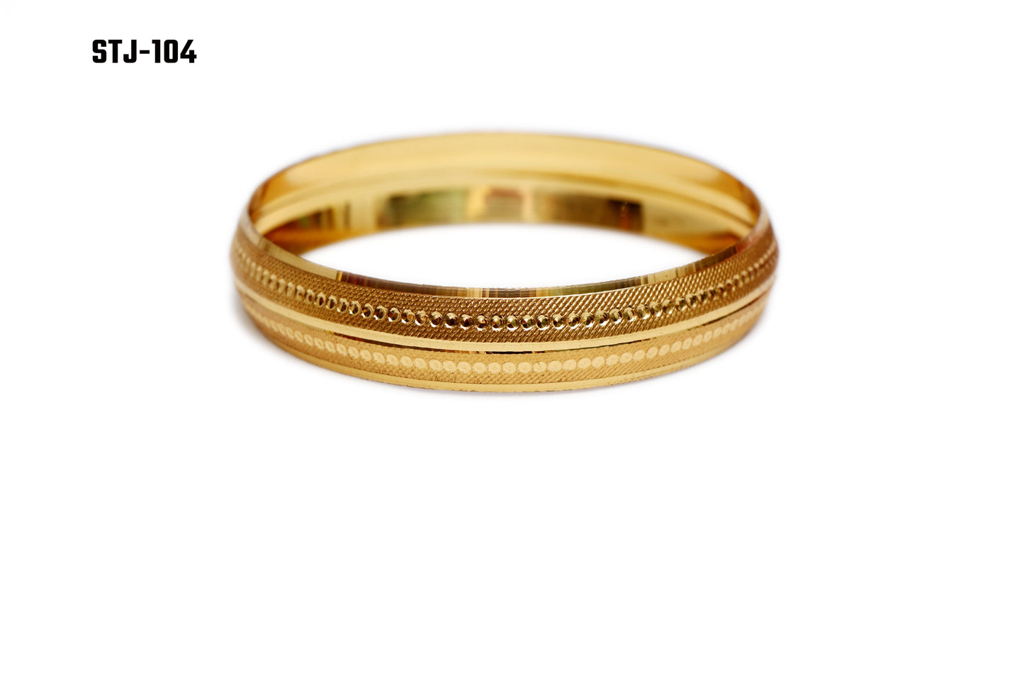 Gold-Plated Kada Bracelet for Mens