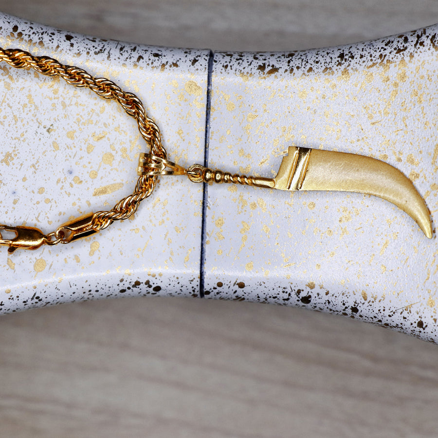 Men's Locket featuring Dagger with Chain