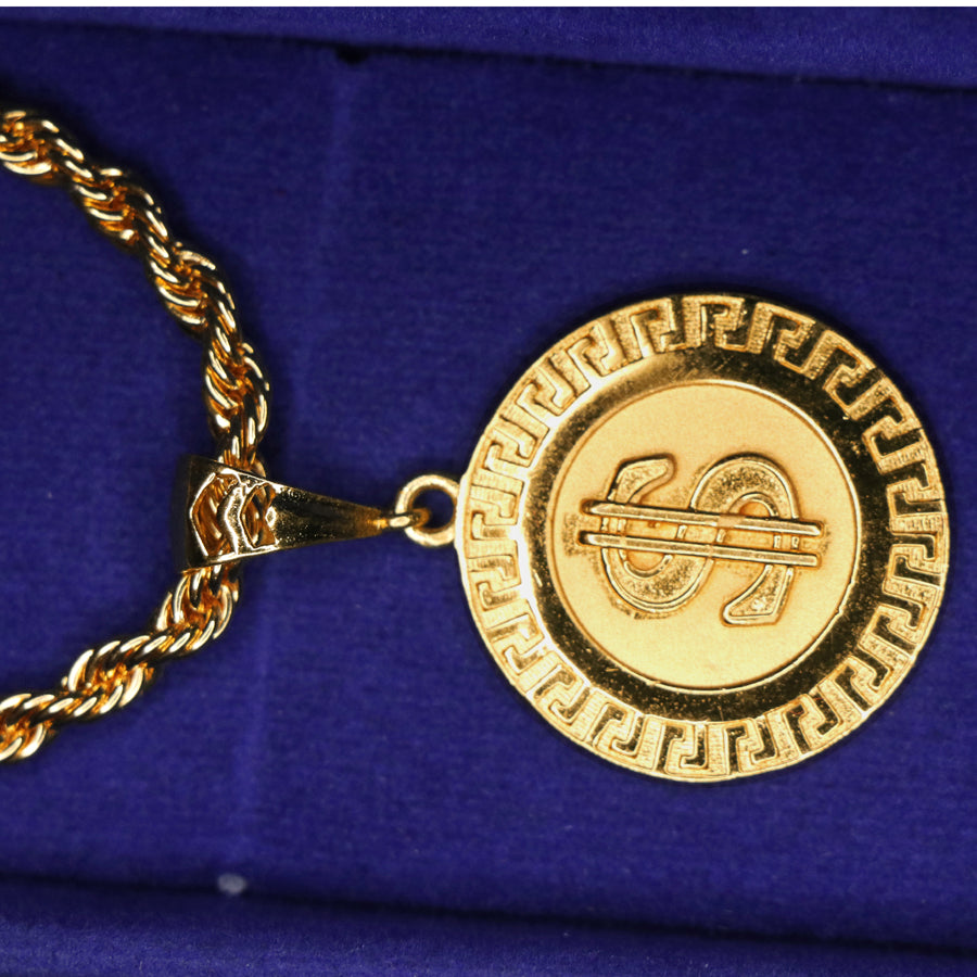 Dollar Medallion Locket with Chain